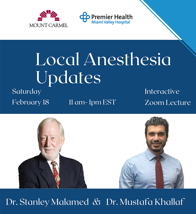 cleveland-dental-institute | local anesthesia updates | dr malamed and dr khallaf