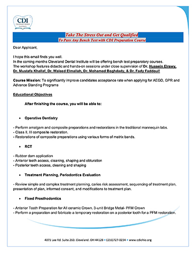 Cleveland Dental Institute Comprehensive Oral Surgery Continuum for Modern Dental Implant Practice | Cairo Egypt